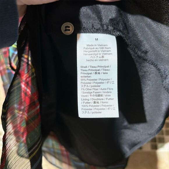 J. Crew Women's Sleeveless Ruffle Collar Plaid Button Down Blouse Size M - Picture 5 of 5